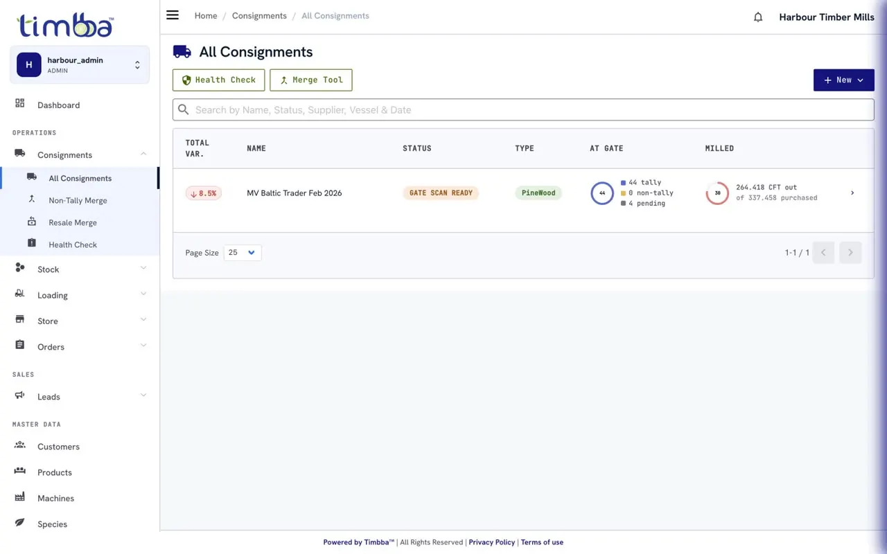 All Consignments on the web